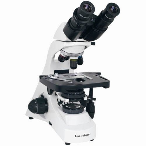 Ken-A-Vision T-29046 Microscopio de Investigación, Cabezal Trinocular, Ocular 10x y Objetivos Infinity Plan