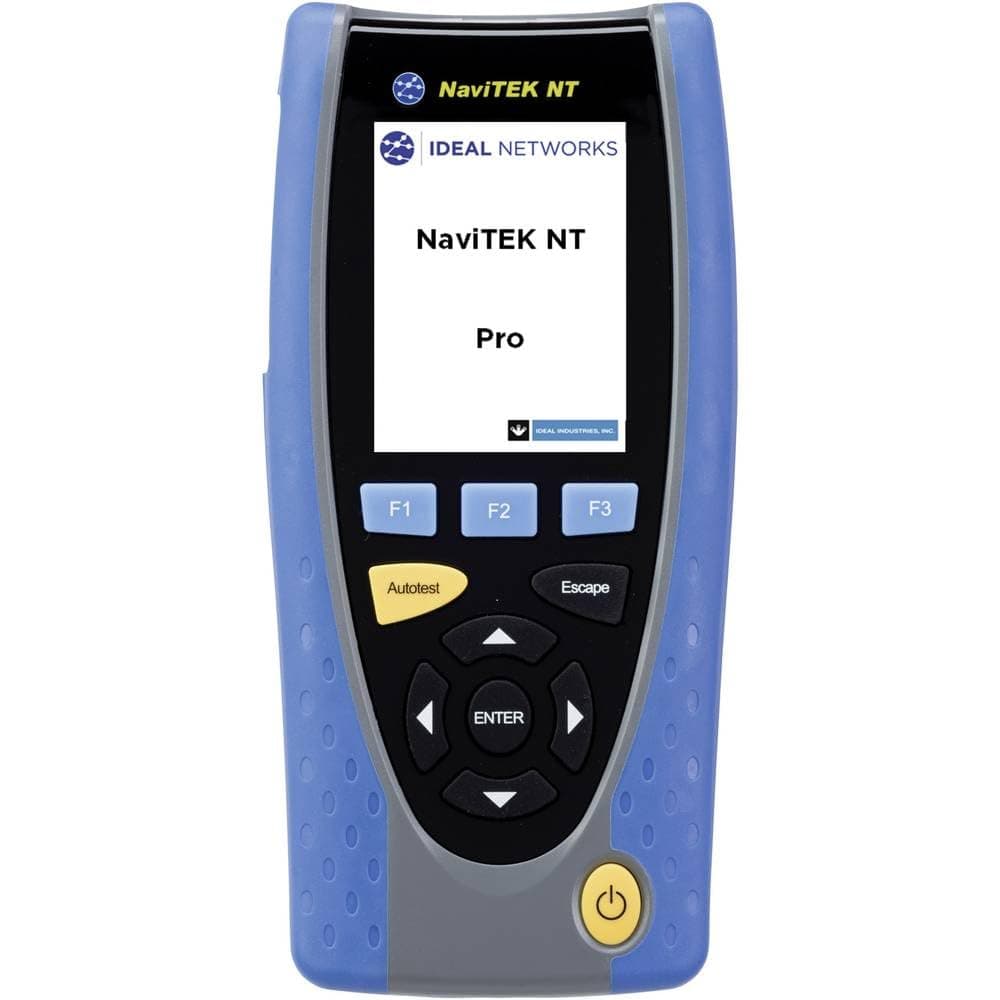 Ideal Industries Networks R151006 NaviTEK NT Pro con pantalla táctil, comprobador de redes, certificador cableado Ethernet, prueba PoE, verificación IP, diagnóstico LAN/WAN