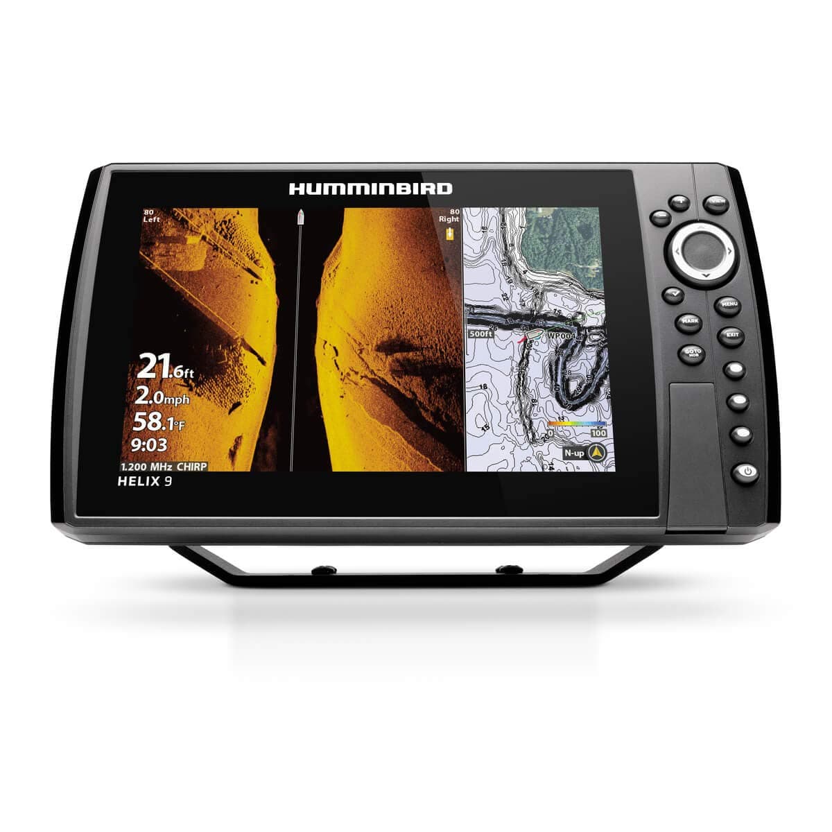 Humminbird Helix 9 411380-1 CHIRP MEGA SI+ GPS G4N - Ecosonda Fish Finder con Side Imaging+ y Navegación GPS