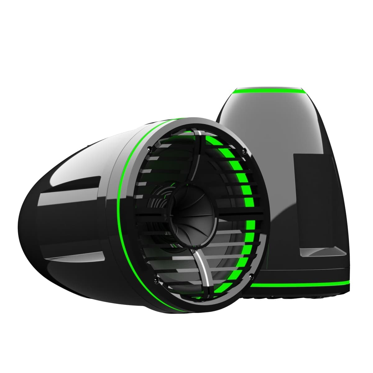Wet Sounds REV-10-HD-XW-B Bocina Tower HD 10" Negra con Rejilla XW Negra sin Abrazadera para Torre de Audio Náutico y Powersports