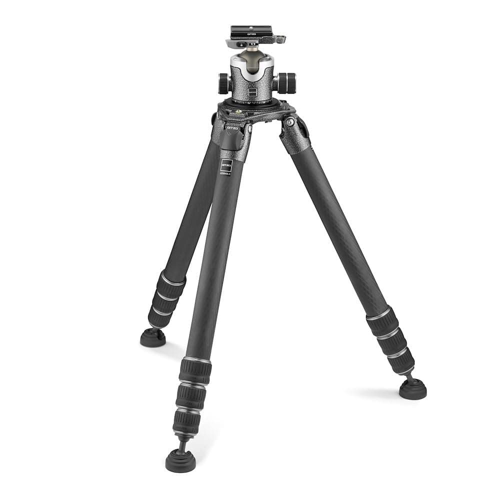 Gitzo Systematic GK5543LS-83LR Trípode Serie 5 con Rótula de Bola Serie 4, Carga 30 kg, Trípode Profesional de Fibra de Carbono, Alto Rendimiento y Estabilidad