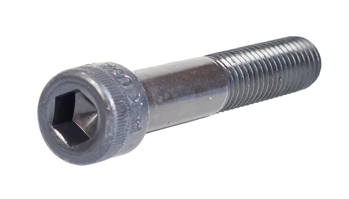 HOLO-KROME 76483 Tornillo Allen de Cabeza Cilíndrica M16-2.0 x 180 mm, DIN 912, Clase 12.9, Acero Aleado con Acabado Óxido Negro, Hex Drive, Hecho en USA (Pack de 10)