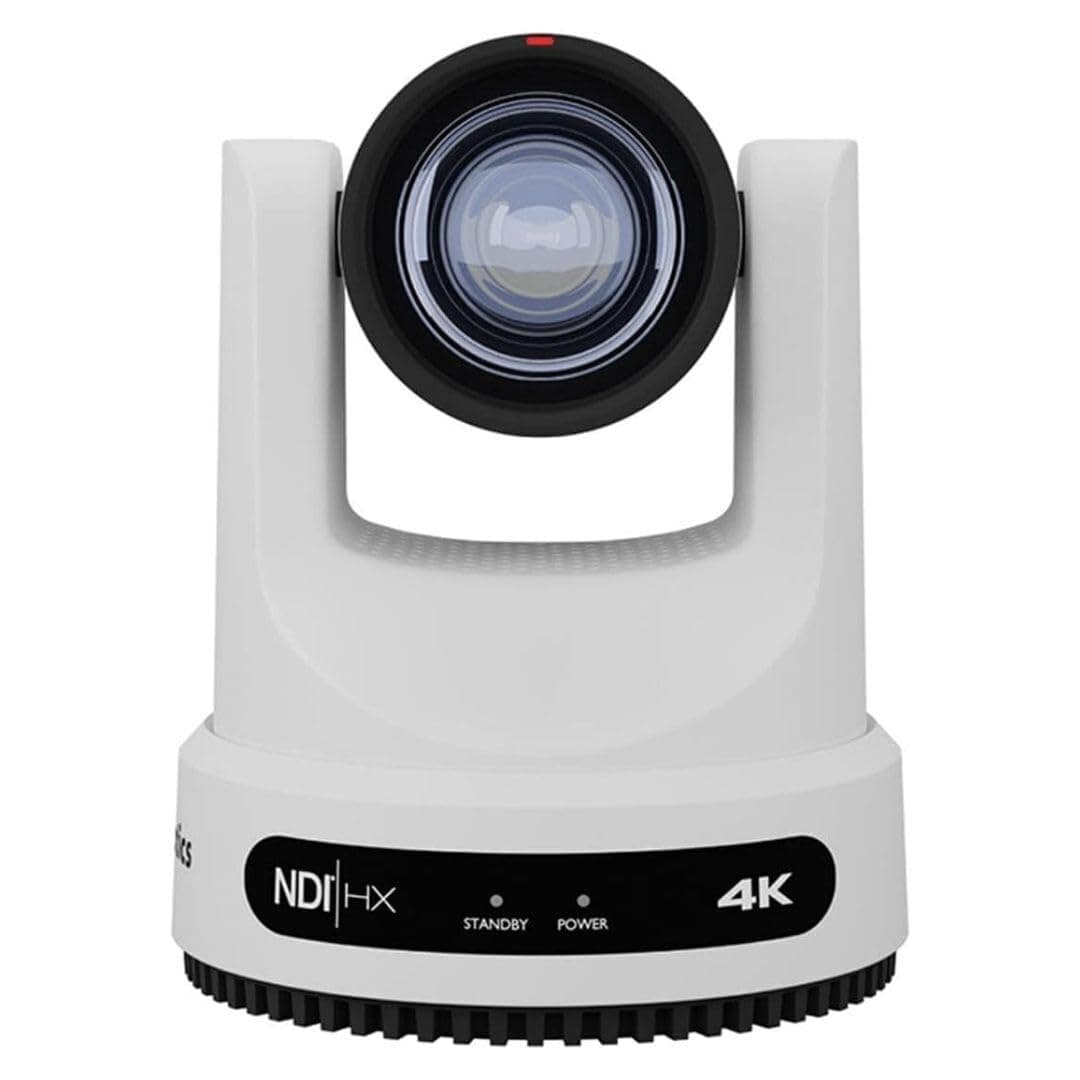 PTZOptics Move 4K PT20X-4K-WH-G3 Cámara PTZ 20x con Auto-Tracking, Luz Tally Integrada, Reducción de Ruido 3D y Modos Avanzados de Balance de Blancos (Blanca) PTX-4K