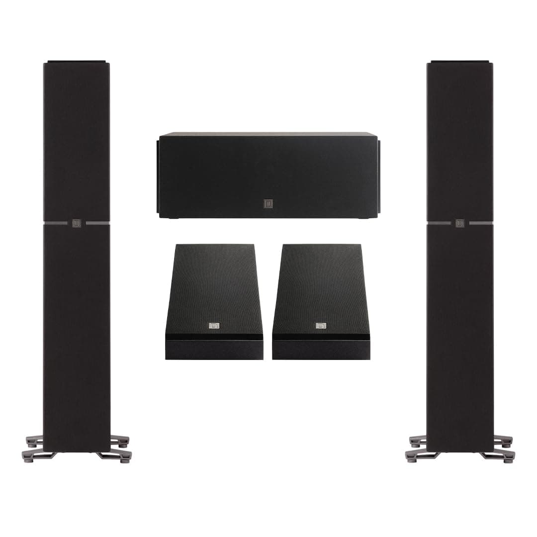 Definitive Technology Dymension DEFDM402PACK_DM10_DM95 Sistema de sonido envolvente 5.0 - (2) Torres DM40, (1) Canal Central DM10 y (2) Parlantes Traseros DM95
