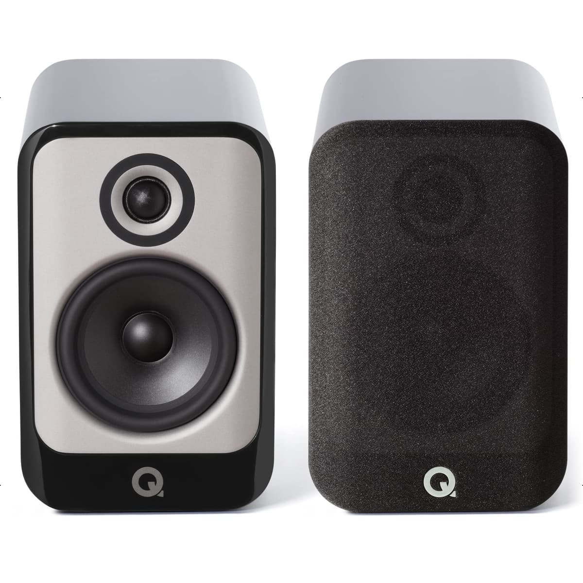 Q Acoustics Concept 30 QA2930 - Parlantes Pasivos de Estantería (Par) Negro Brillante - Woofer 5", Tweeter 0.9" - Audio Hi-Fi para Home Theater y Sonido Envolvente