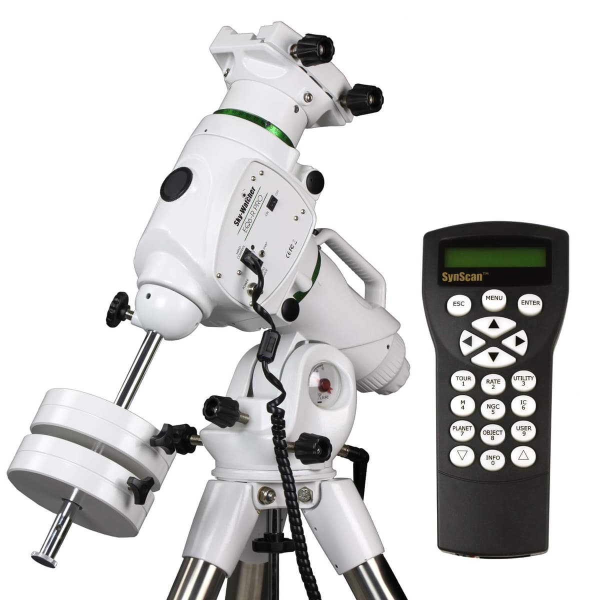 Sky-Watcher EQ6-R S30300 - Montura Ecuatorial Alemana GoTo totalmente computarizada, motorizada y con correa - Controlador manual con base de datos de 42,900+ objetos celestes