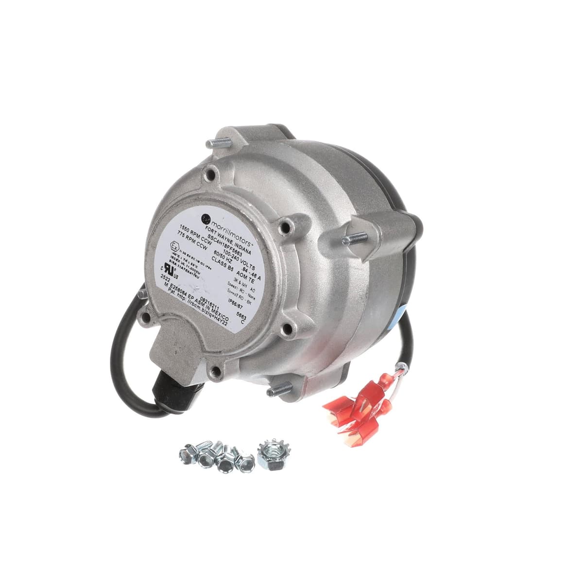 Master-Bilt 317900-900 Motor de Ventilador de Evaporador WITT#08216211 - Repuesto Original OEM - Compatible con sistemas de refrigeración Master-Bilt