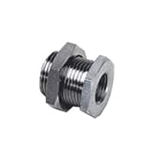 Parker 1871 00 14-pk20 Adaptador, Acero Inoxidable 316L, NPT, Acople a Granel Hembra, 1/4", Paquete de 20