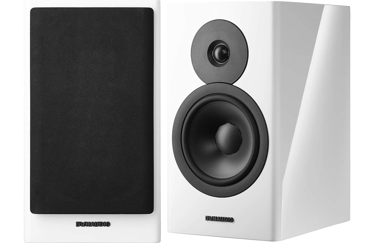 Dynaudio Evoke 20 Parlantes de Estantería (Par) Altavoces Hi-Fi Potentes Sonido Premium (Blanco Brillante)