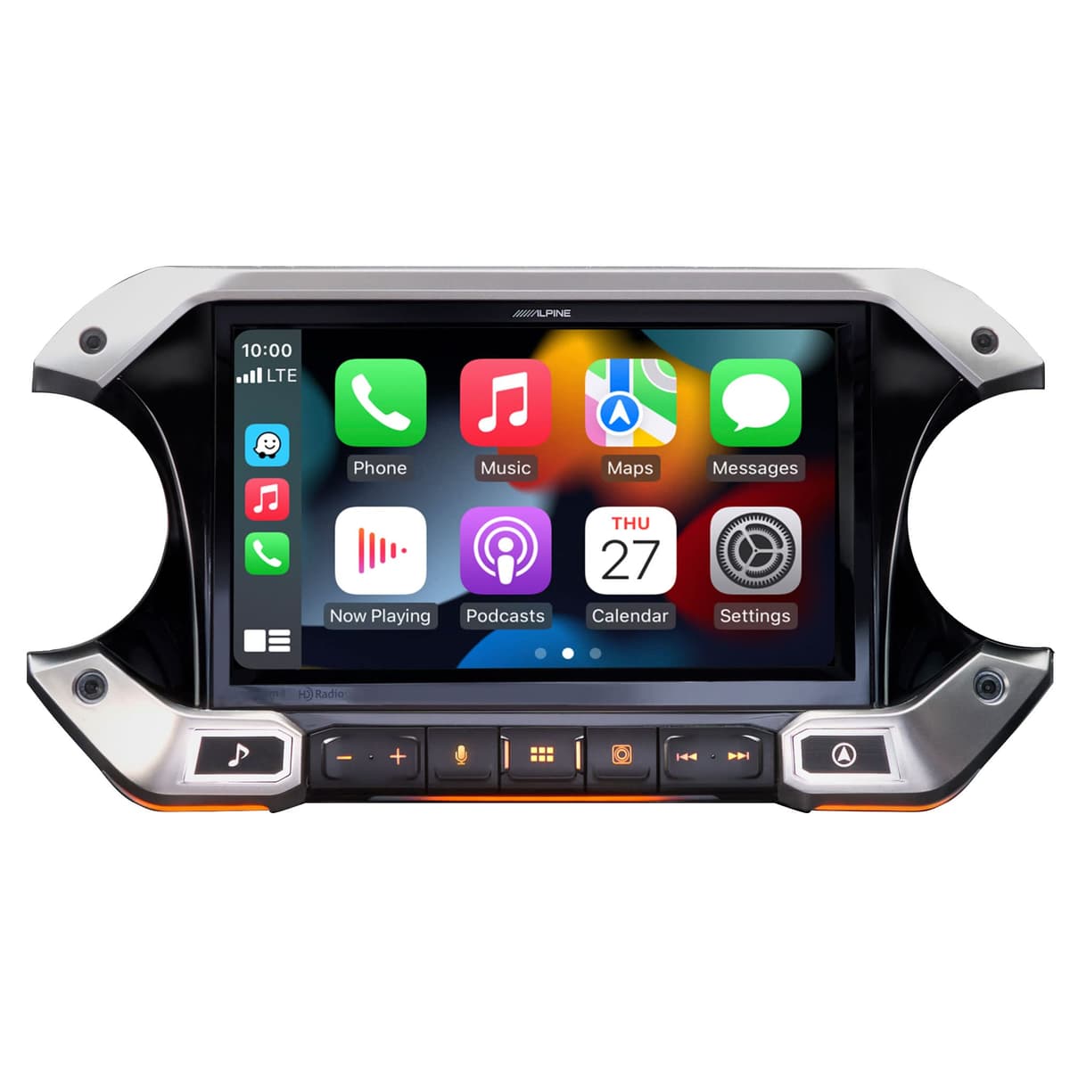 Alpine i509-WRA-JL Receptor Multimedia 9" Compatible con Jeep Wrangler 2018+ y Gladiator 2020+ Pantalla HD Apple CarPlay Android Auto Bluetooth GPS USB Micrófono Integrado