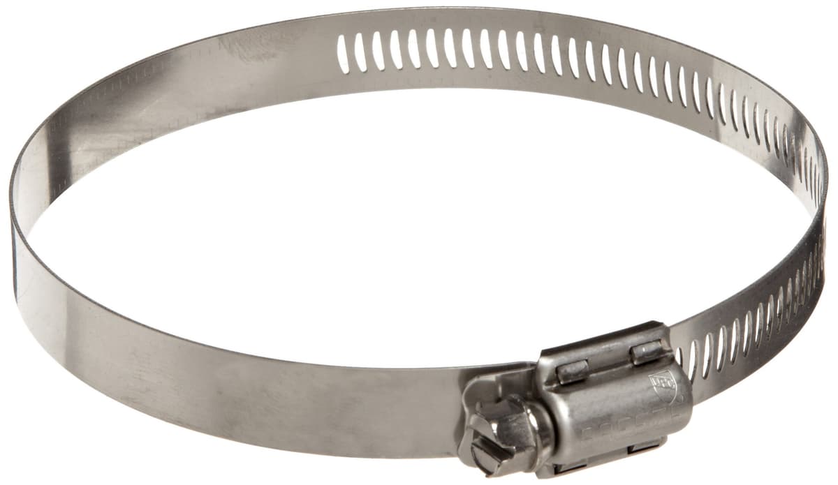 Dixon HSS224 Abrazadera de tornillo sin fin de acero inoxidable con tornillo SAE 300, banda 9/16", para mangueras Ø 11-5/8" a 14-1/2" (Pack de 10)