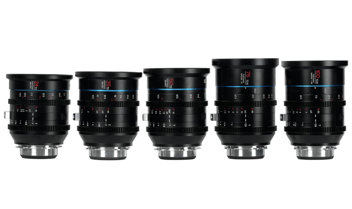 Sirui Jupiter 5 Set -EF Lentes Cine Macro T2 Full-Frame (24mm, 35mm, 50mm, 75mm, 100mm) para Cámaras con Montura EF