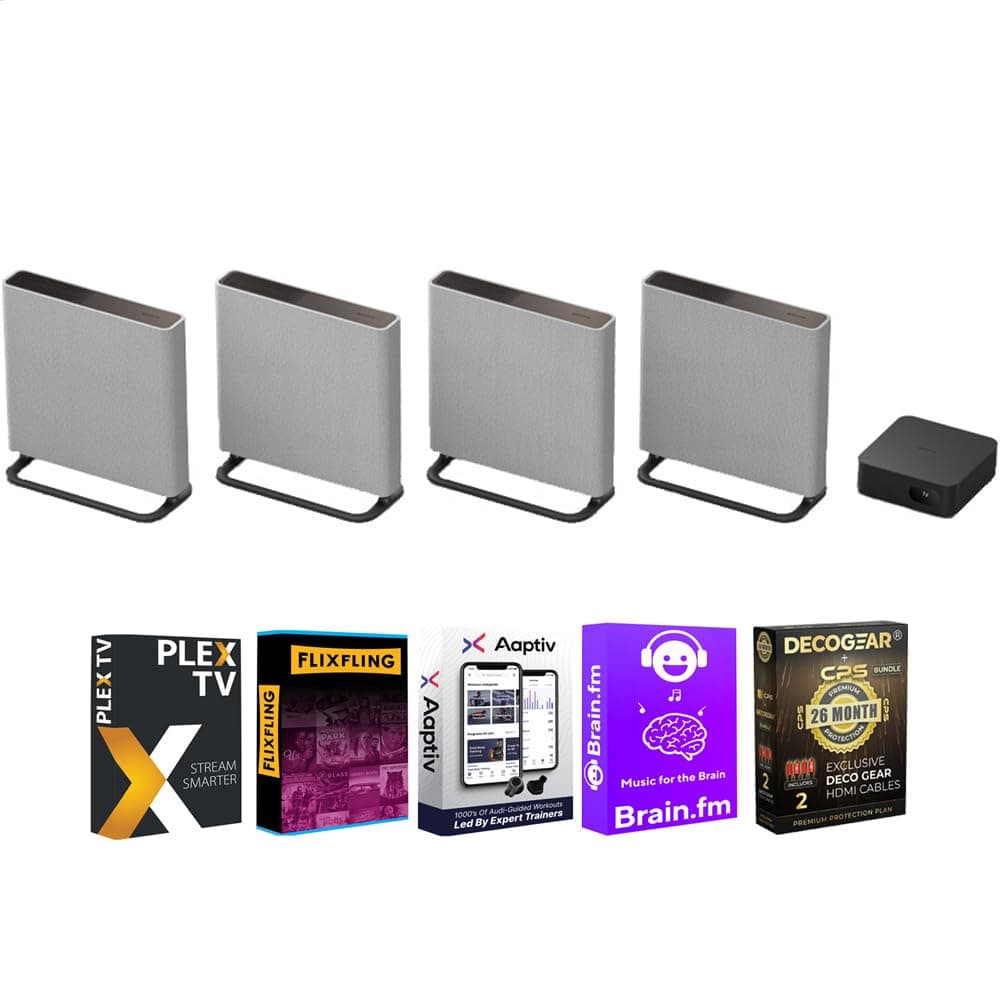 Sony BRAVIA Theater HT-A9M2 Quad con 16 Parlantes Totales, Dolby Atmos/DTS:X, Paquete con Tech Smart USA Audio Entertainment Essentials y Protección Extendida CPS 26 Meses E99SNHTA9M2