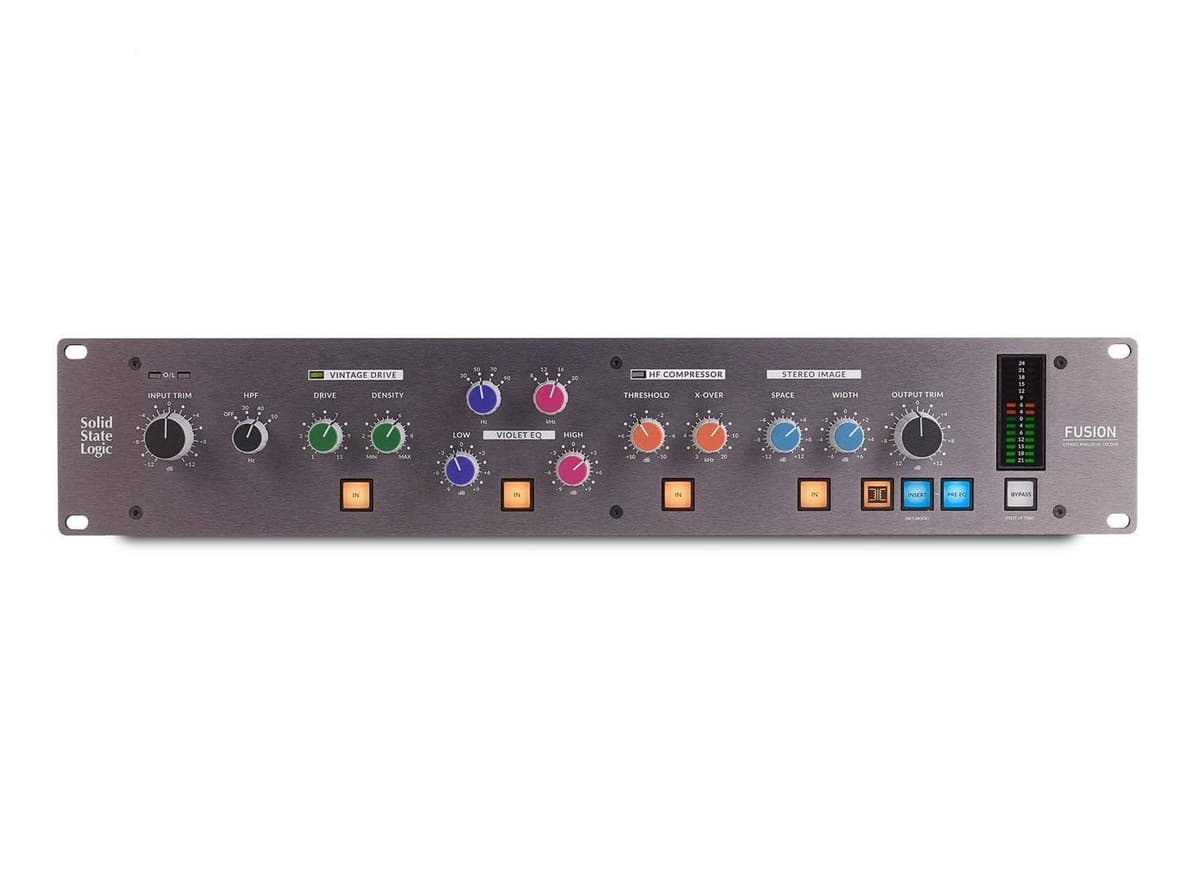 Solid State Logic Fusion 729740X2 Procesador de Mixbus analógico para mezcla y masterización en estudio profesional