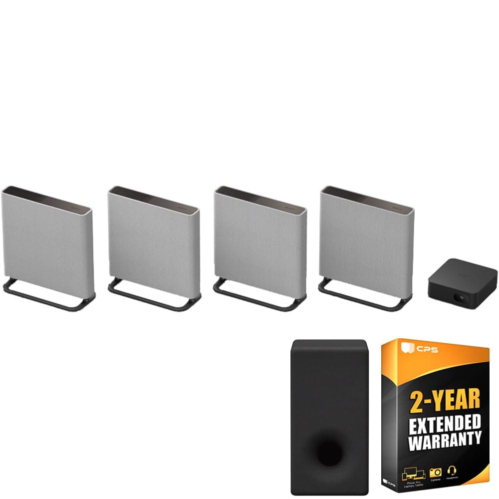Sony BRAVIA Theater HT-A9M2 Quad con 16 parlantes totales, Dolby Atmos/DTS:X, paquete con subwoofer inalámbrico SA-SW3 6.3" 200W + Pack de Protección CPS 2 años E34SNHTA9M2