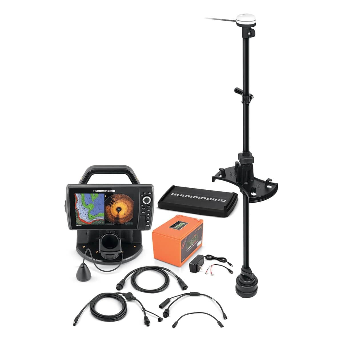 Humminbird ICE Helix 9 G4N - GPS, Sonda para Pesca, MEGA Side Imaging+, MEGA 360 Bundle, Localizador de Peces, Pantalla 9", Modelo 411790-1