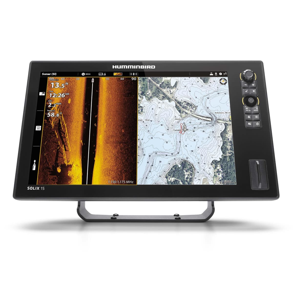 Humminbird SOLIX 15 411570-1 CHIRP MEGA SI+ G3 ecosonda GPS plotter sonda lateral y Down Imaging pantalla 15" navegación pesca profesional