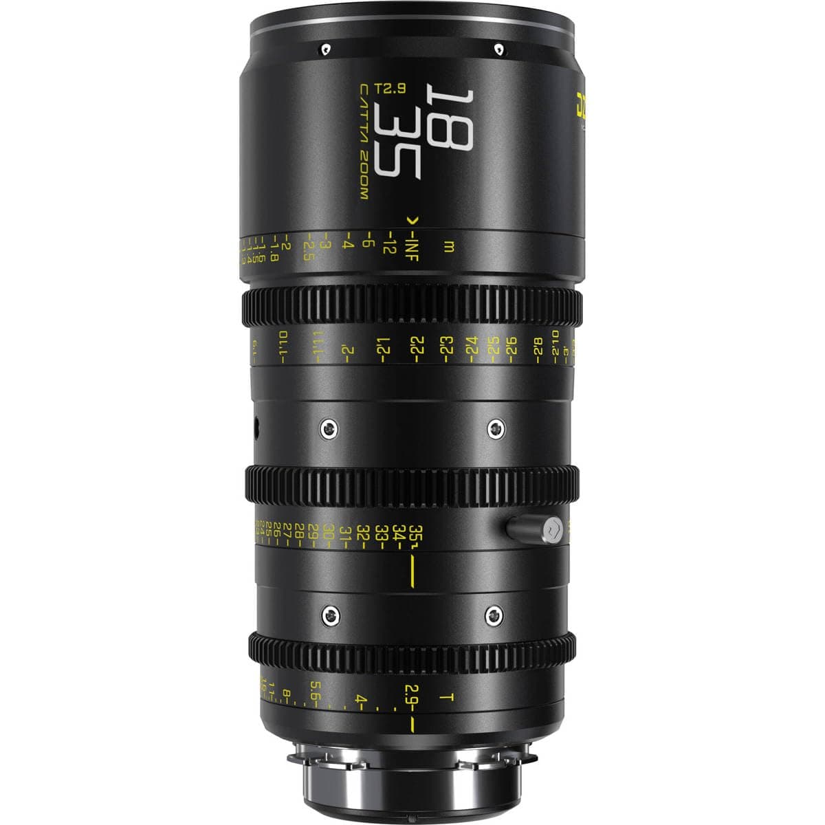 DZOFILM Catta Ace 18-35mm T2.9 Lente Cine PL Mount Negro | Zoom Gran Angular | Apertura Constante | Enfoque Suave y Preciso