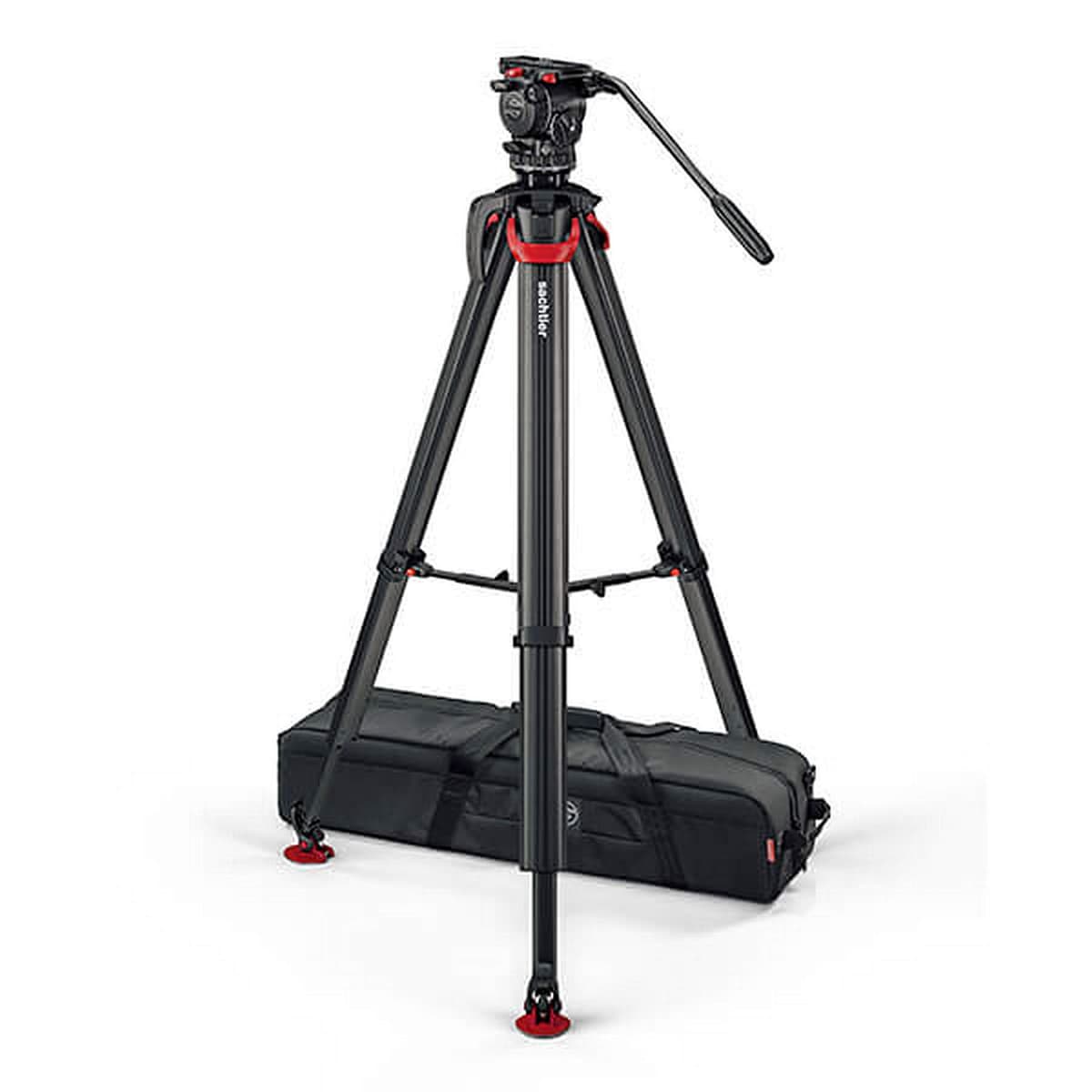 Sachtler System S2068S-FTMS aktiv8 flowtech75 MS, Trípode Profesional de Video, Sistema de Soporte, Color Negro