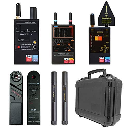 Discover It Discover It DD-2000-UDB-FBM Detector Antiespía Contra Vigilancia - Detecta micrófonos, cámaras ocultas, GSM, 2G, 3G, LTE, Bluetooth, Wi-Fi 2.4GHz y 5GHz, y señales RF WiMAX - Ultimate Bundle