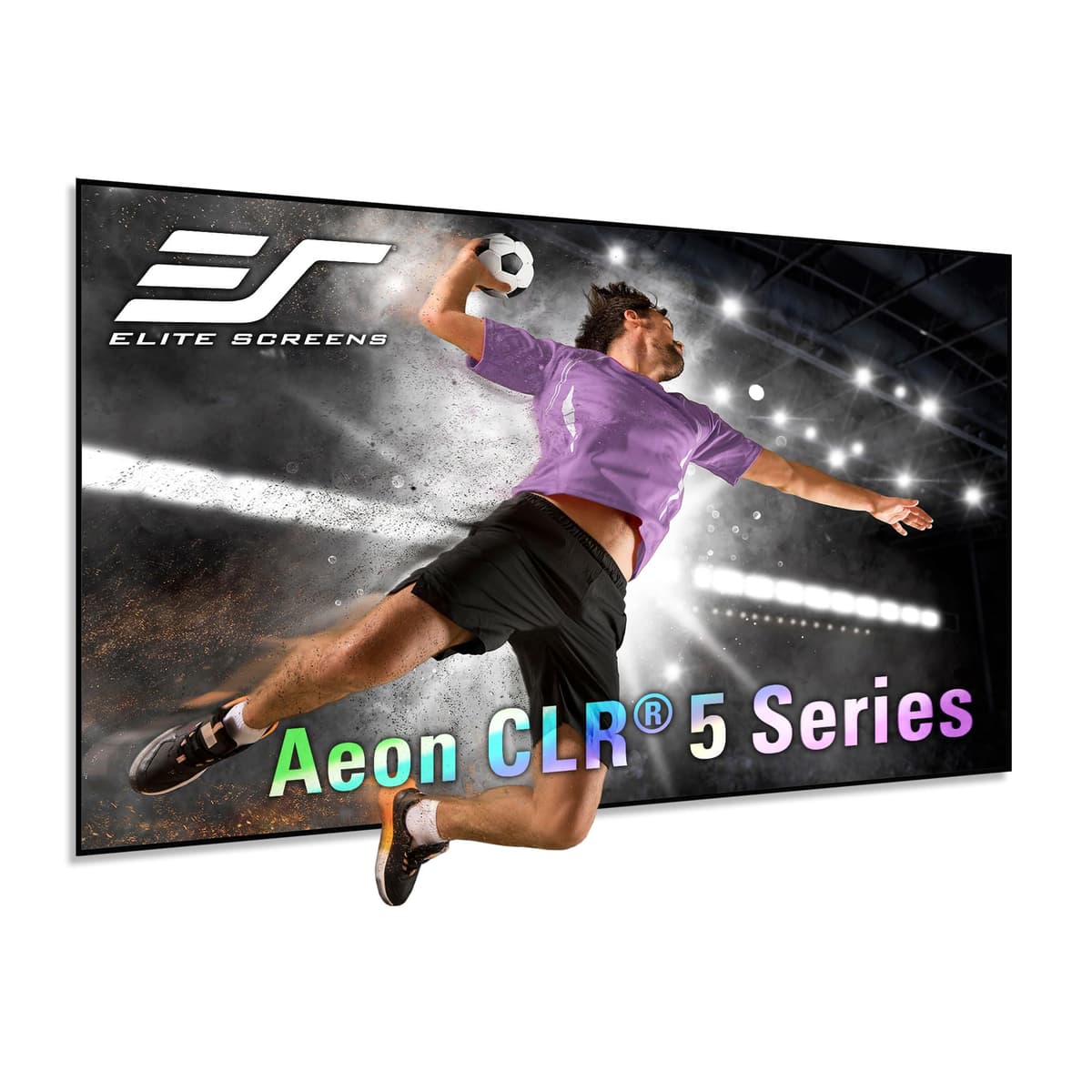 Elite Screens Aeon AR150H-CLR5 Pantalla de Proyector 150" Fija, Compatible UST, Rechazo de Luz del Techo 80% (ALR/CLR), 4K/8K HDR Ready, Borde sin Marco, Montaje en Pared para Home Theater y Gaming