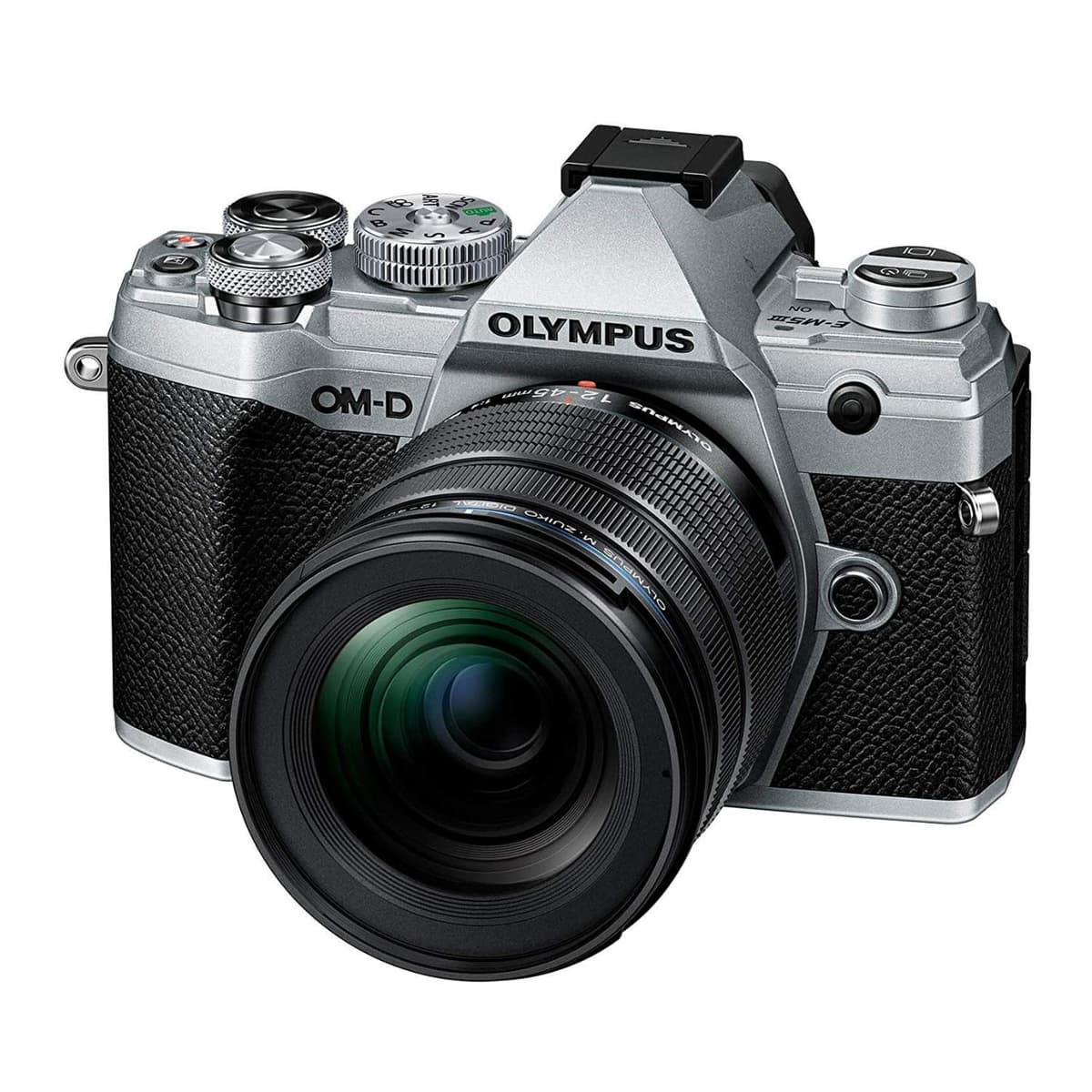 OM SYSTEM OM-D E-M5 Mark III cámara mirrorless digital con lente 12-45mm PRO (Plata) Olympus V207092SU000