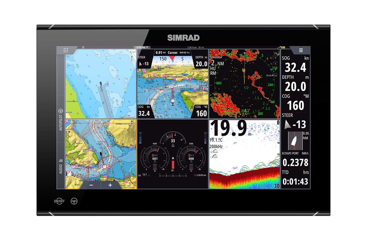 Simrad NSO evo3S DSI-093 Pantalla Multifunción 16" de Alto Rendimiento | Display Náutico Solo Unidad