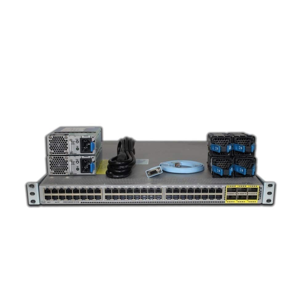 Cisco Nexus N3K-C3172TQ-10GT Switch 48 Puertos con Doble Fuente de Poder (Reacondicionado) 10GbE ToR Data Center Managed