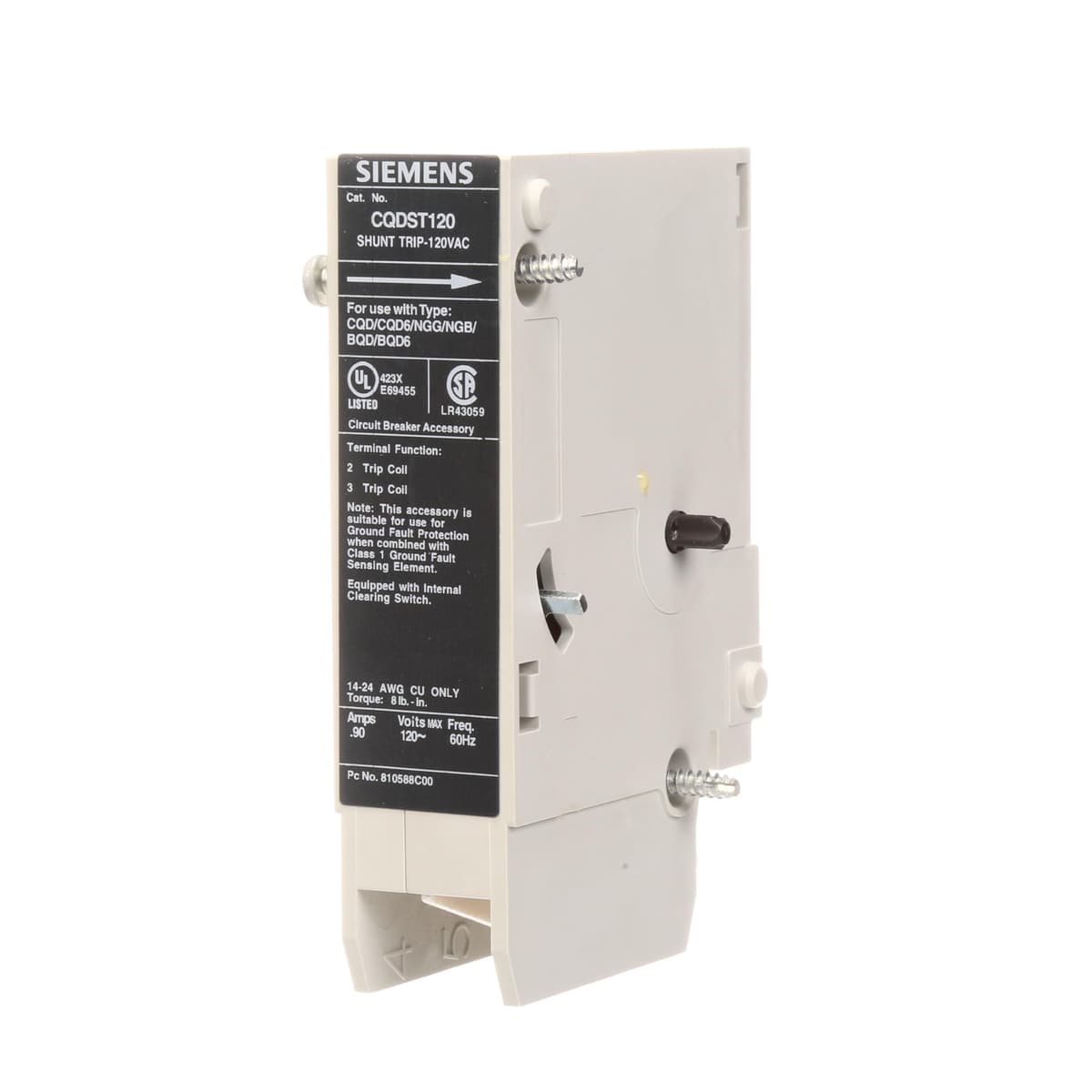 SIEMENS BQDST120 A 120V 1 Polo Interruptor Automático Usado | Breaker Eléctrico | Línea Siemens BQD | 120 Voltios | 1P | Modelo BQDST120