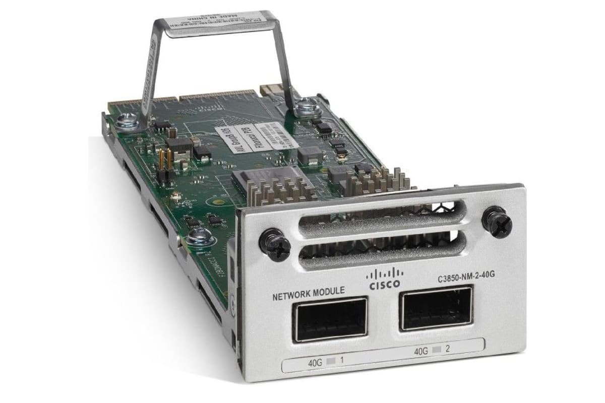 Cisco Catalyst C3850-NM-2-40G módulo de red 2x40GE QSFP+ para switch 3850, reacondicionado