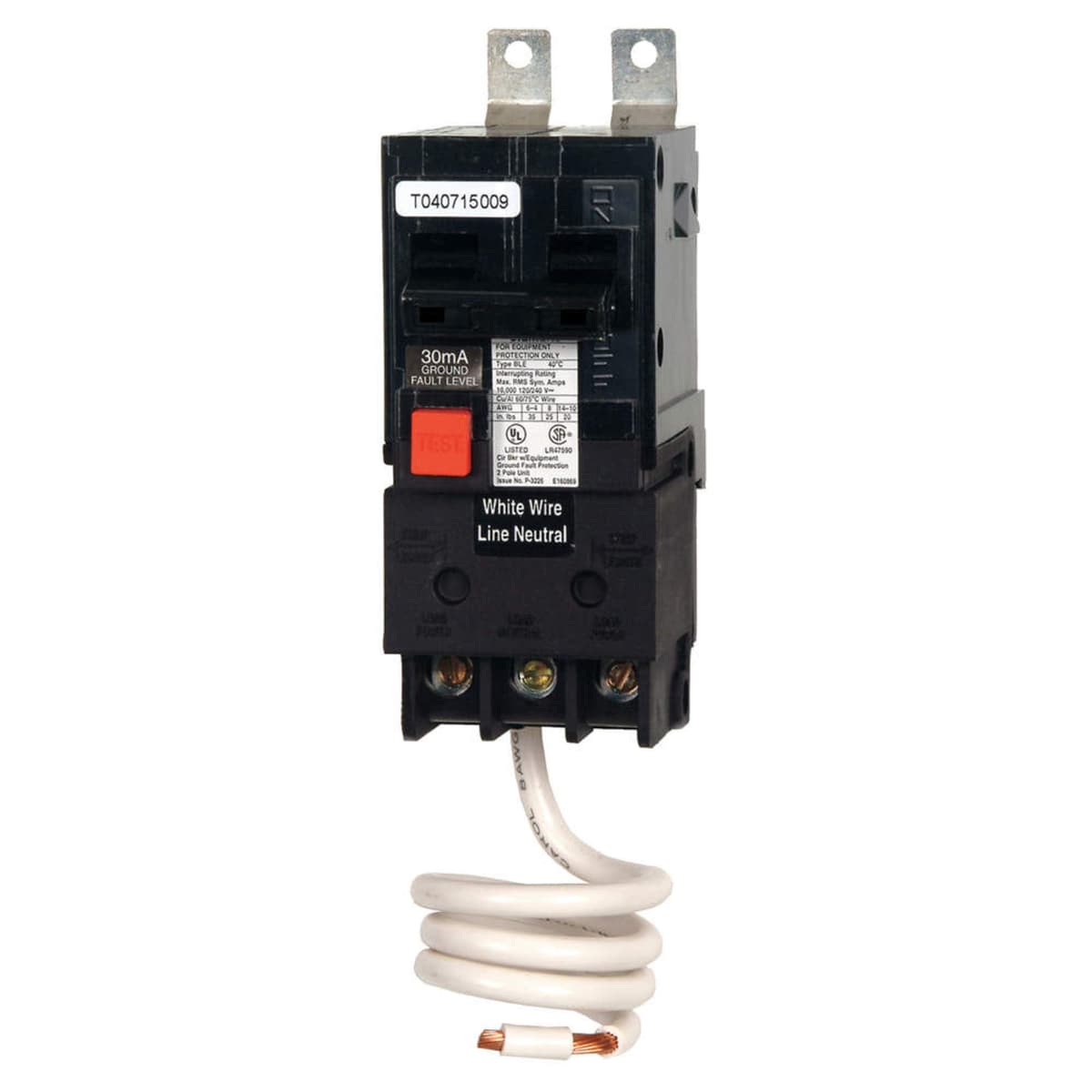 Siemens HI BE230H - Interruptor automático GFCI 30A doble polo 120/240V 22kAIC, disyuntor por falla a tierra, código BE230H