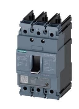 SIEMENS 3VA51 3VA5120-6EF31-0AA0 Interruptor Termomagnético 3P 20A 65kA ATAM, negro