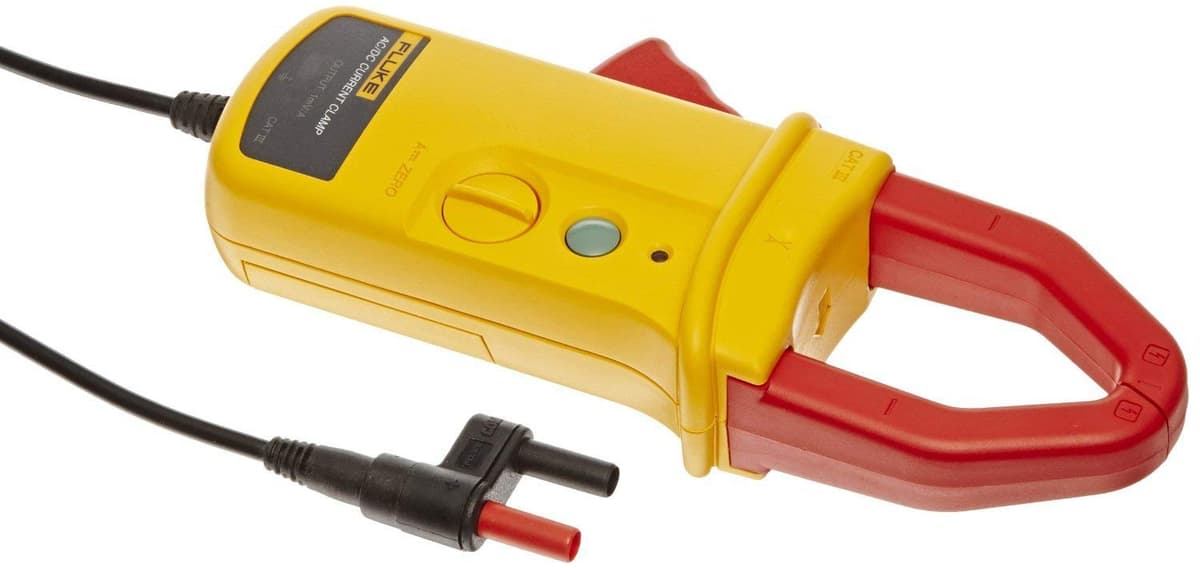 Fluke I410 Pinza Amperimétrica de Corriente AC/DC, 1 a 400 A, Sonda de Corriente con Abrazadera, Accesorio para Multímetro
