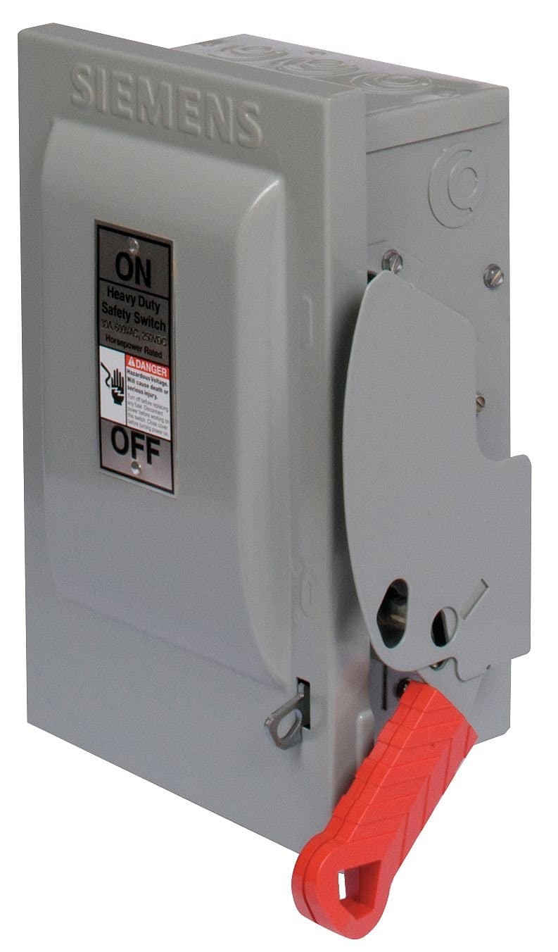 SIEMENS HNF363R Interruptor Desconectador 100A 600V 3 Polos 3 Fases NEMA 3R Sin Fusible Nuevo