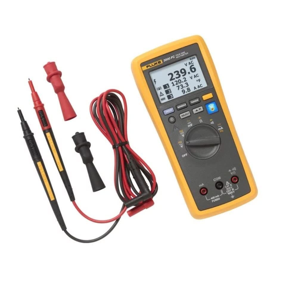 Fluke V3001 FC KIT - Kit Básico Inalámbrico con Módulo de Voltaje DC V3001, Multímetro Remoto, Conectividad Wireless, Monitoreo de Tensión Continua, Sistema Fluke Connect FLK-V3001 FC KIT