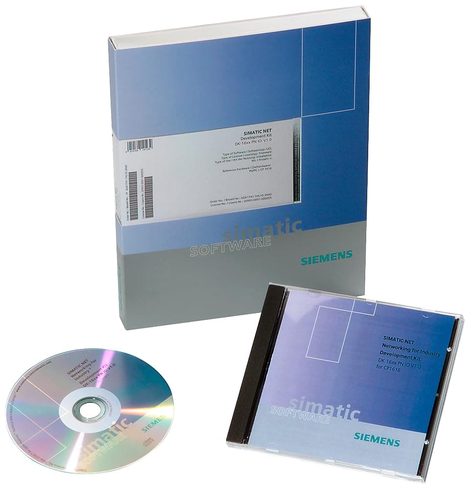 SIEMENS SIMATIC NET 6GK17041LW643AA0 IE SOFTNET-S7 LEAN 2006 SL software industrial comunicación S7 Ethernet licencia Windows 6GK1561-3AA01-3AE0