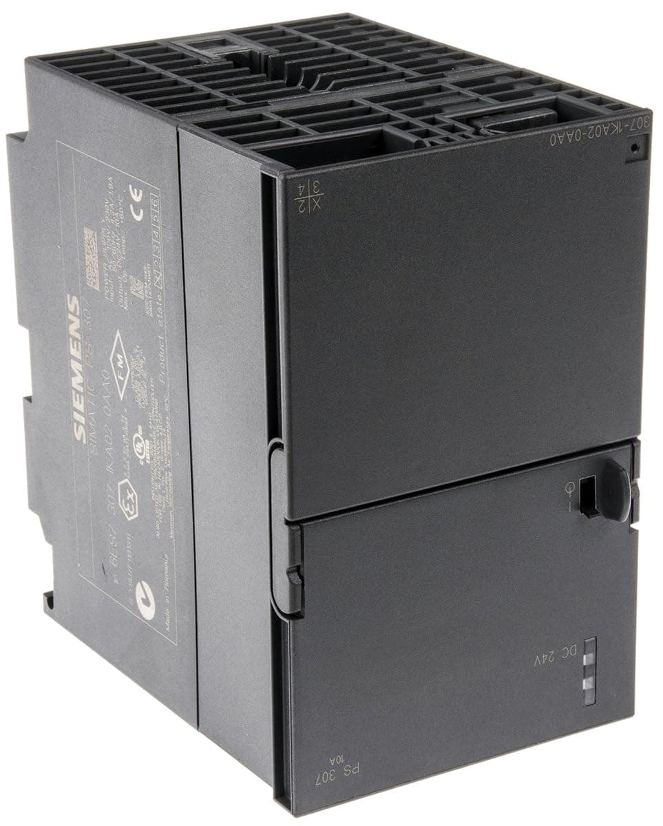 Siemens SIMATIC S7-300 6ES7307-1KA02-0AA0 Fuente de Alimentación PS307, riel DIN, 24V DC 10A 240W, monofásica