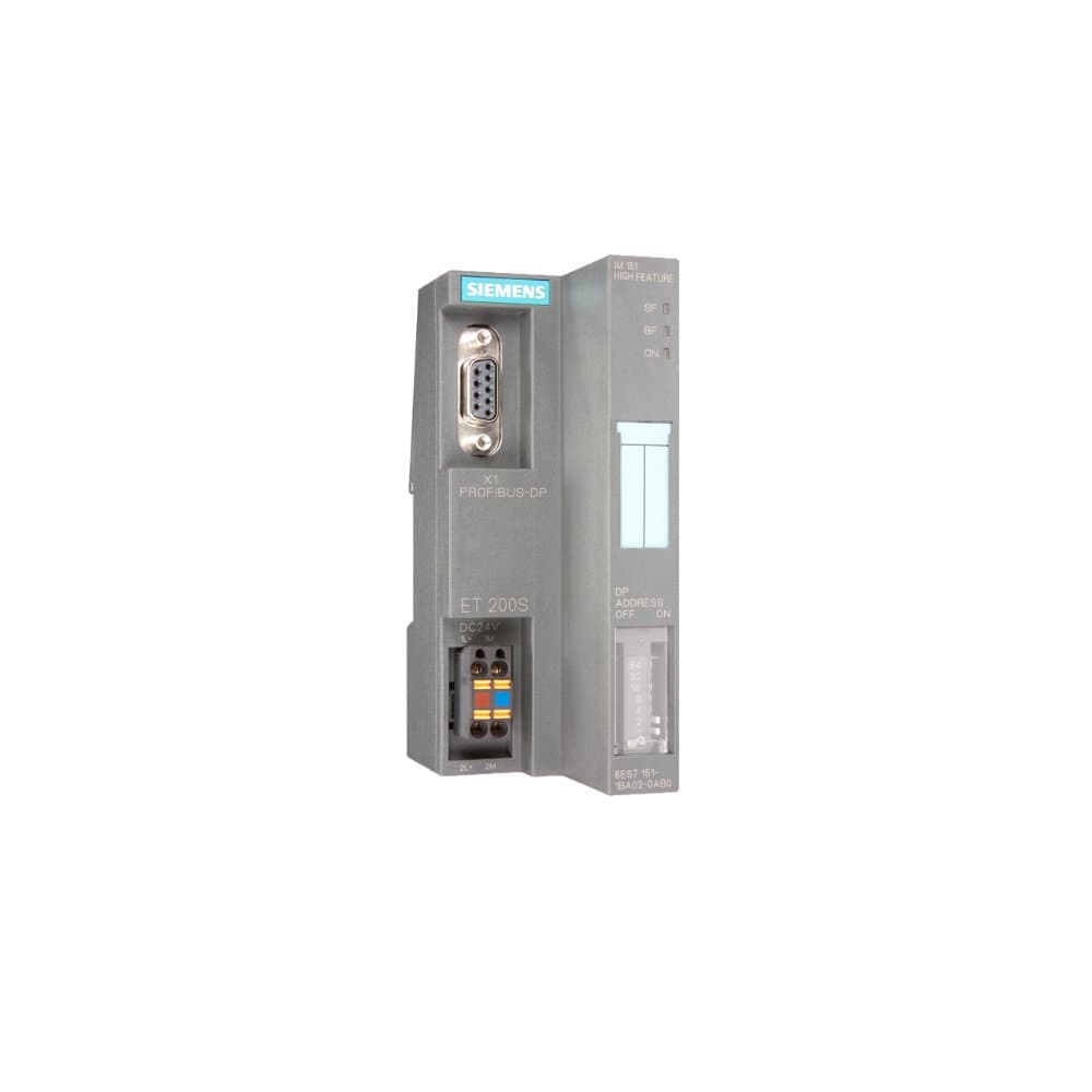 Siemens SIMATIC ST76 6ES7 151-1BA02-0AB0 Módulo Interface IM151 Controlador PLC Profibus DP CPU ET 200S Industrial Automación