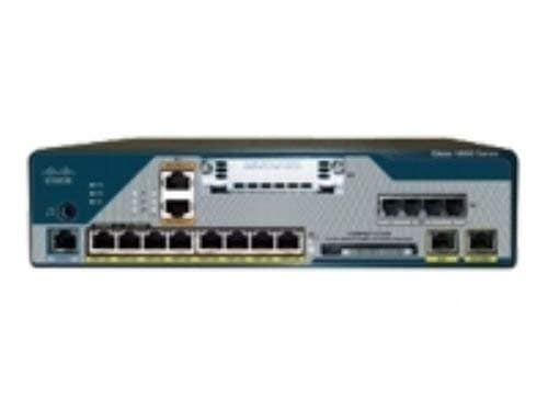 Cisco CISCO1861 reacondicionado, router empresarial VoIP, seguridad VPN firewall, 8 puertos, gateway integrado SIP, PoE, compatible SIP-TLS, QoS, alto rendimiento para pymes