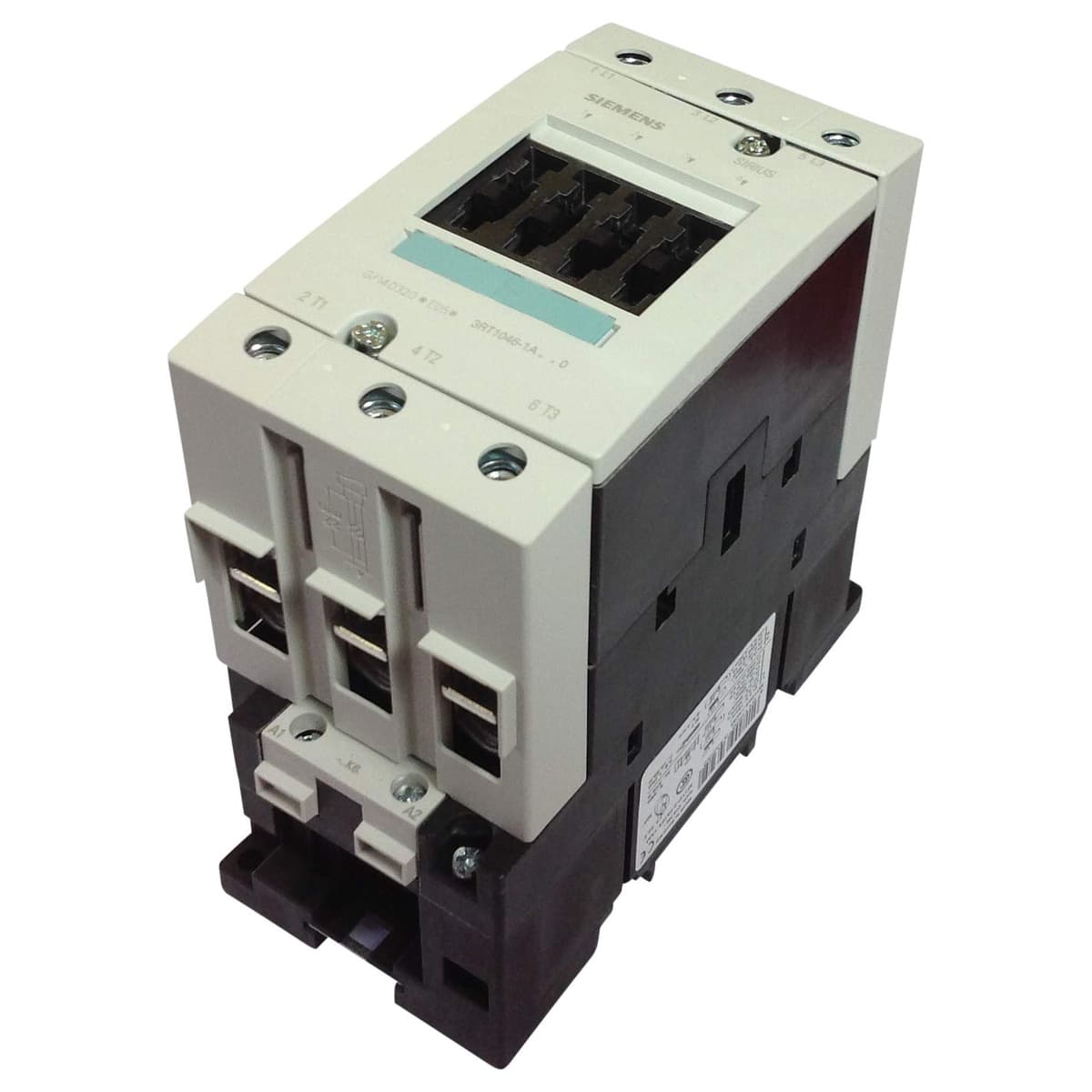 SIEMENS Sirius 3RT1046-1AK60 | Contactor S3 45 kW | Bobina 110V 50Hz / 120V | Industr ial | Motor Control | Potencia | AC