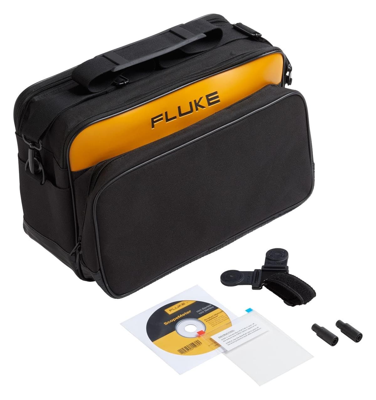 Fluke 120B SCC120B Kit de Accesorios: Software y Estuche Blando para Serie 120B, herramienta de diagnóstico y transporte para multímetros/osciloscopios portátil