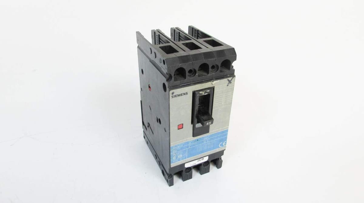 Siemens ITE ED63B045, interruptor automático 3 polos 45A 600V, breaker termomagnético industrial, referencia ED63B045