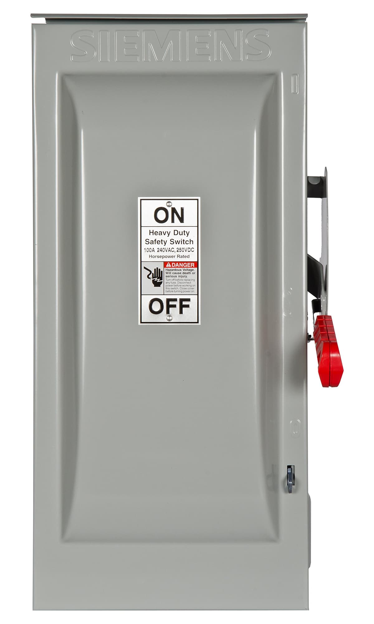 Siemens HI HF323NR Interruptor de Seguridad Fusible 100A 3 Polos 240V 4 Hilos Heavy Duty