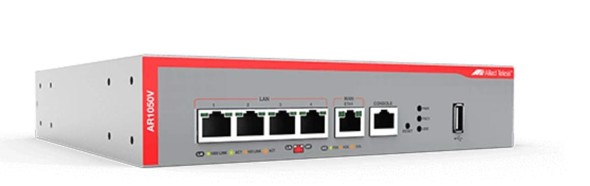 Allied Telesis AT-AR1050V-60 Router VPN de Acceso, Seguridad Empresarial, Gigabit, Alto Rendimiento