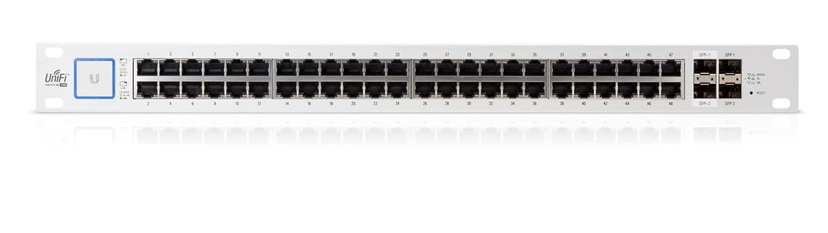 Ubiquiti Networks UniFi US-48-750W Switch Gestionable PoE+ 48 Puertos Gigabit con SFP 750W (Reacondicionado) US-48-750W-cr