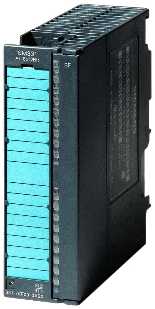 Siemens S7-300 6ES7331-7KB02-0AB0 Módulo de Entradas Analógicas 8AI 13 bit 4-20mA/0-10V PLC Automation Industrial