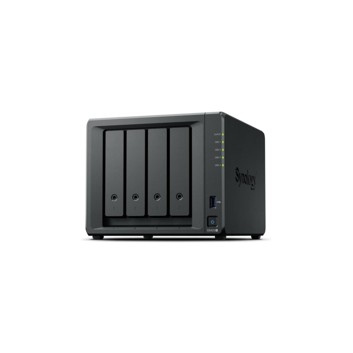 Synology DiskStation DS425+ NAS 4 Bahías 3.5" Sin Discos, Intel Celeron J4125, 1GbE + 2.5GbE, 2GB RAM, 2x USB 3.2