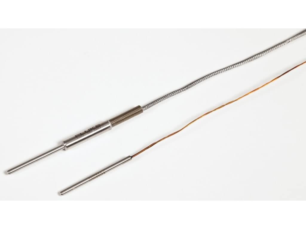 Fluke Calibration 5606-50-G Termómetro PRT de inmersión total, -200 °C a 160 °C, pines dorados, sonda de alta precisión para calibración