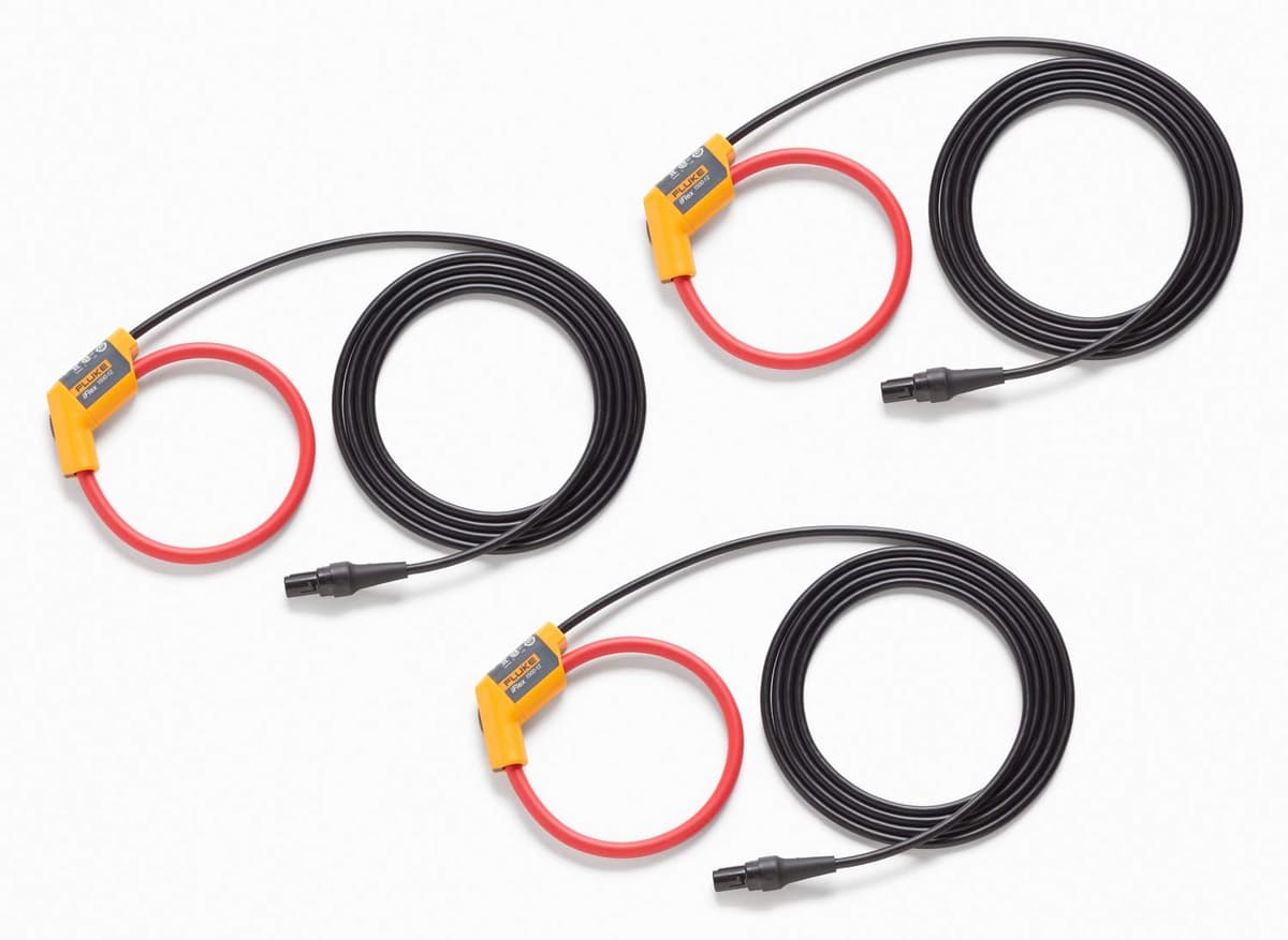Fluke i17XX-flex1500 Pinza Amperimétrica iFlex 12" 1500A - Pack de 3, Abrazadera de Corriente Flexible para Analizadores 17XX 4637337