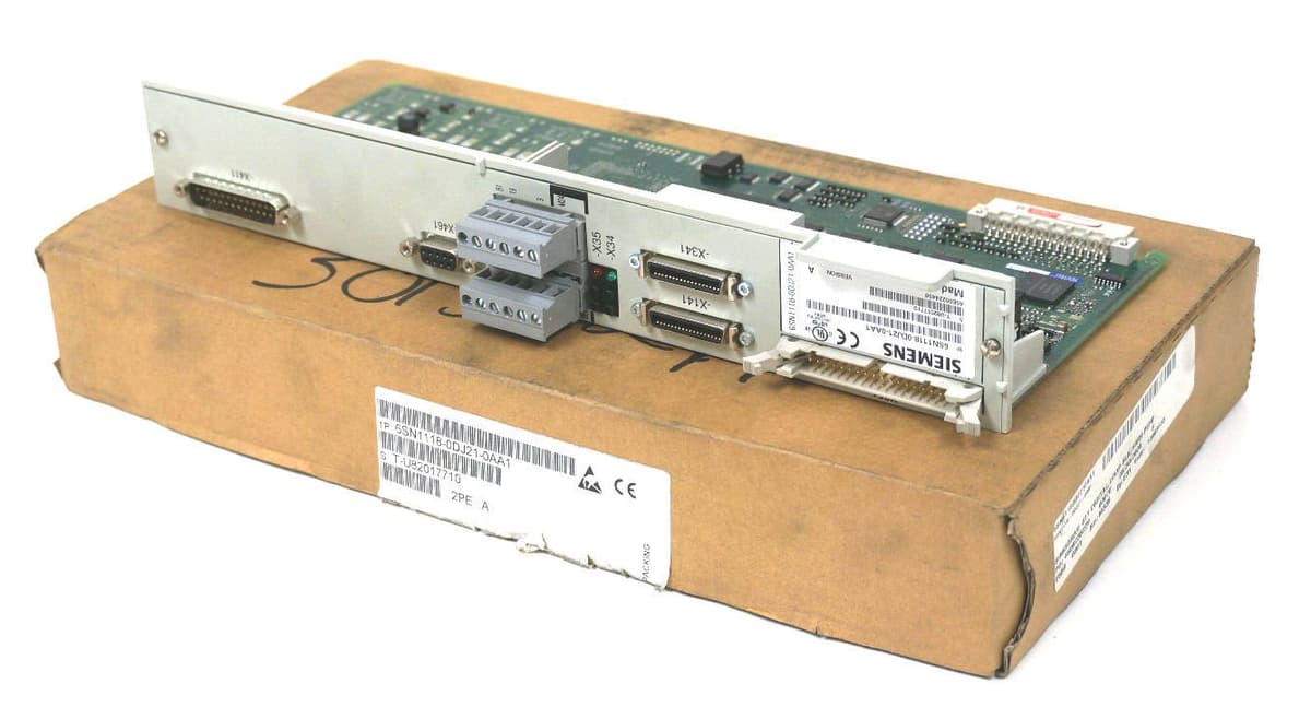 SIEMENS 6SN1118-0DJ21-0AA1 Módulo Control CNC Simodrive 611 Controlador Eje Servo Drive Industrial Original